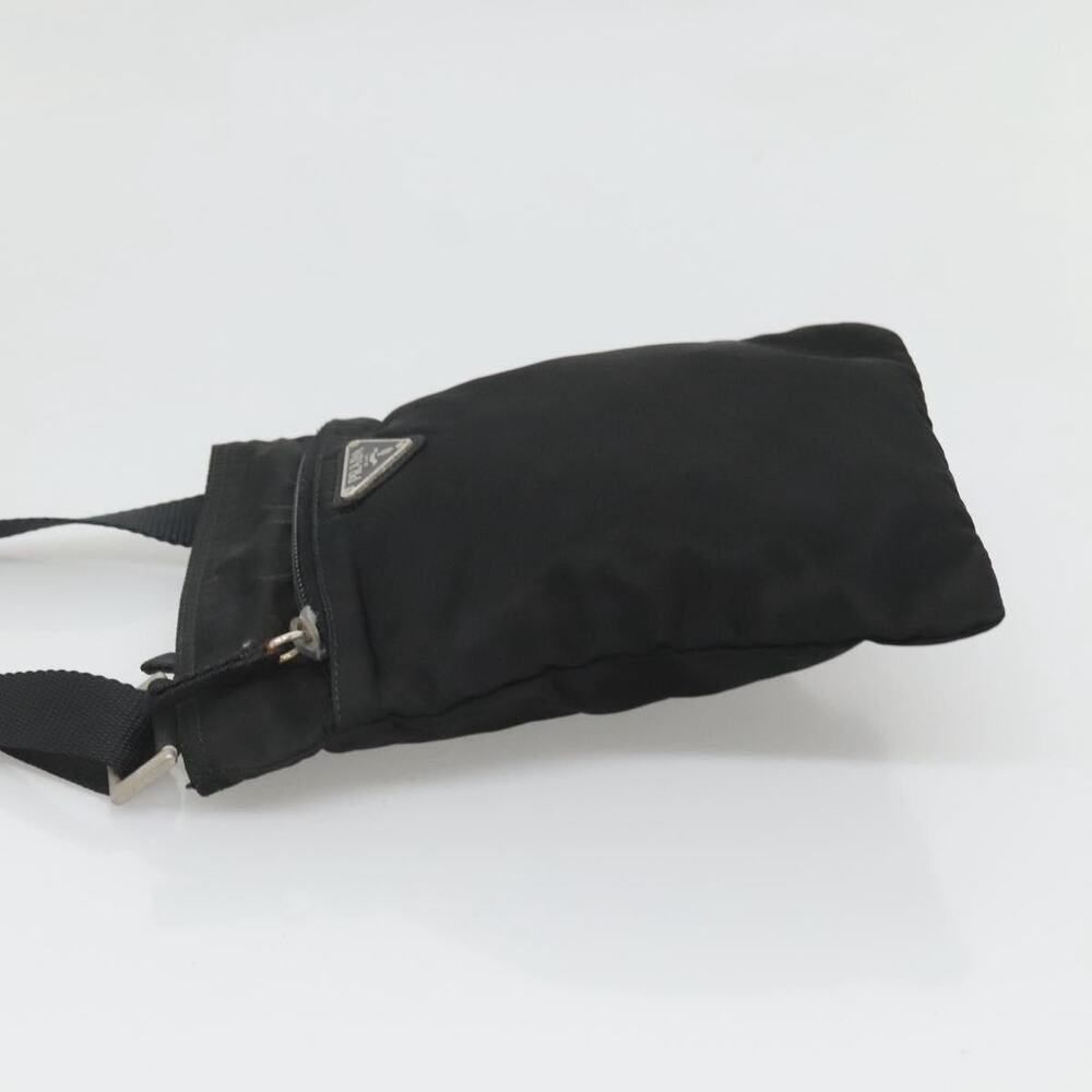 PRADA Shoulder Bag Nylon Black Silver - Picture 5 of 9